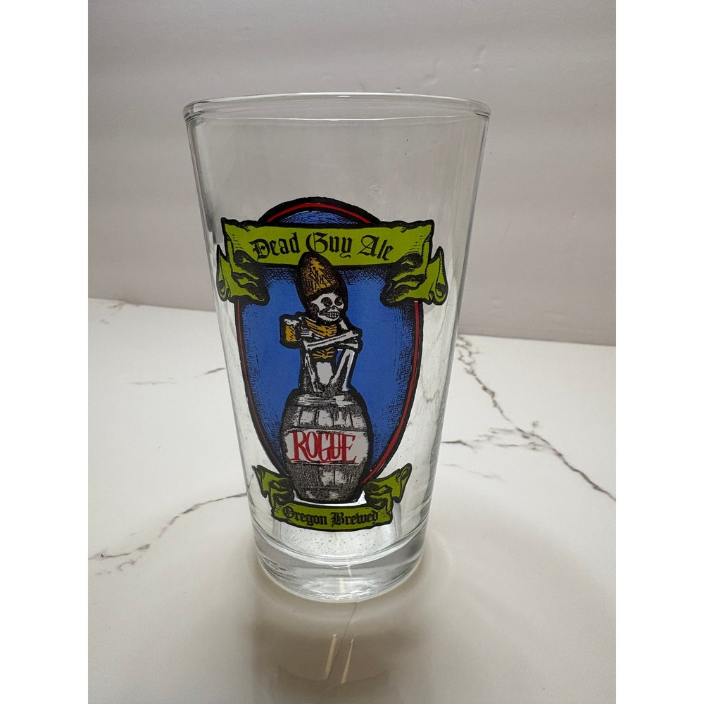 Lot of 3 Beer Pint‎ Glasses Rogue Dead Guy Ale JW Dundee Honey Brown Troegs 16oz - Picture 3 of 5